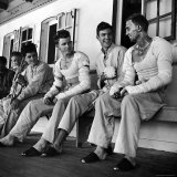 American Wounded Sailors Who Suffered Burns in Torpedoed Liberty Ship Explosion in Mediterranean