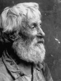 Close Up Portrait of Old Russian Peasant