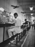 African American Student Virginius B Thornton During a Sit Down Strike at a Lunch Counter