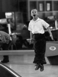 Child Bowling at a Local Bowling Alley