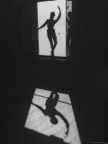 Greta Chi Silhouetted in Doorway