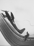 Distorted Photo Called Easel Distortion is Achieved by Tilting Paper During Developing Process