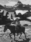 Gov Nelson A Rockefeller at Governors' Conference Riding a Horse