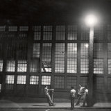 Teenage Boys Whiling Away a Summer Night on the Street