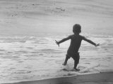 Little Boy Trying to Surf