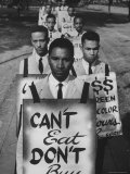 African Americans on Picket Line  Protesting Treatment at Lunch Counter