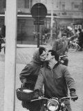Couple Kissing in the Street