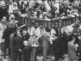 Frantic Day at the New York Stock Exchange During the Market Crash