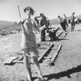 Mannequins Used to Gauge Effect of Atomic Blast on Human Body Standing at Atomic Bomb Test Site
