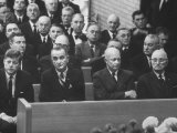John F Kennedy at Samuel Rayburn's Funeral