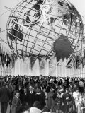 Fountains Surrounding Unisphere at New York World's Fair Closing Day