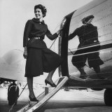 Mrs Charles McGaha Wearing Norell Suit with Culotte Skirt