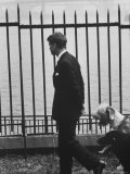 Democratic Candidate For New York Senator  Robert F Kennedy with Dogs at Gracie Mansion