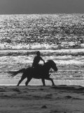 American Visitors Enjoying Horseback Riding on Rosarita Beach