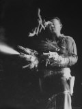 Cherokee Indian  Rod Redwing Doing "Border Shift" For a Multiple Exposure Picture