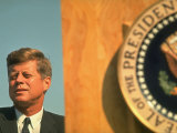 President Kennedy Attending Dedication of Trinity River Whiskeytown Dam and Reservoir