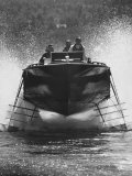 Canadian Navy Hydrofoil Boat  on the Test Run