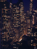 Skyscrapers Lit Up as Evening Descends