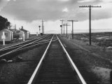 Excellent of Southern Pacific Railroad Tracks Stretching Off Into the Distance