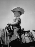 Jean Anne Evans  14 Month Old Texas Girl Riding Horseback