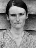 Portrait of a Solemn Annie Mae Gudger  Sharecropper's Wife  in Hale County