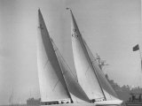 America's Cup Racing Boats Columbia and Sceptre
