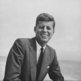 Senator John F Kennedy Smiling During Campaign