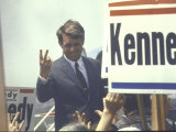 Presidential Contender Bobby Kennedy Campaigning