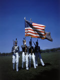 West Point Cadets Carrying US Flag
