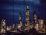 Skyscrapers Lit Up as Evening Descends