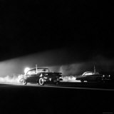 Two Cars in Drag Race
