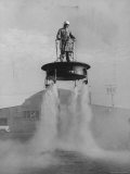 Flying Platforms Being Tested at an Air Force Base