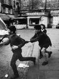 Parisian Children Playing in the Street