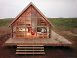 Newly Constructed Prefabricated House on Block Island with Large Wrap Around Deck