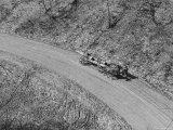 View of a Cart Carrying Logs from a Lumber Yard