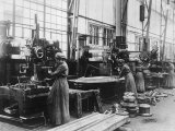 Women Working on Production Line at the Krupp Munitions Works Factory During World War I