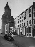 The Whitney Museum on 8th St in Greenwich Village  with 1 Fifth Ave Prominent in Background