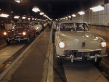New Studebakers Coming Off the Assembly Line in South Bend  Indiana 1946