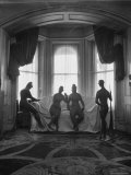 Sculptures by Elie Nadelman Standing Around the Parlor of the Deceased Artist's Home