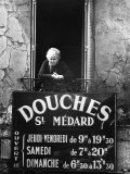 Woman in Window of Public Baths