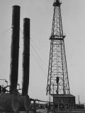 View of Drills in Oil Fields Recently Discovered