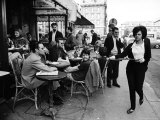 Parisians at a Sidewalk Cafe