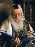 Rabbi Joshua Heshil Holtovski  Leader of the Karlin Chassidic Sect  Praying in Mea Sherin Temple