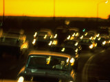 Santa Monica Freeway Traffic at Dusk