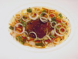 Rhineland Sauerbraten Soaking in Marinade of Vinegar and Onions