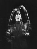 Stroboscopic of Juggler Stan Cavenaugh Juggling