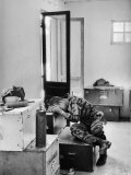 Marine Lance Corporal James C Farley Crying in Office over Death of Friends During Vietnam War