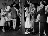 Members of the Tip Toppers Club For Tall People Dancing at a Party