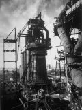 Under Construction Blast Furnace at Magnitogorsk Metallurgical Industrial Complex