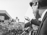 Robert F Kennedy Giving a Campaign Speech